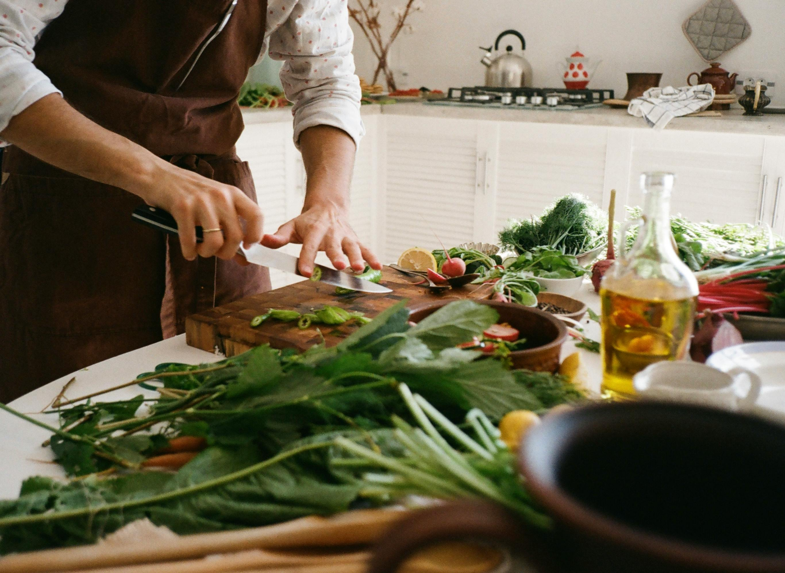 Fresh ingredients for meal planning